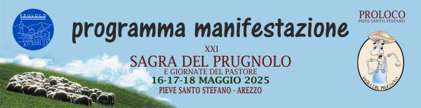 programma manifestazione sagra del prugnolo Pieve Santo Stefano
